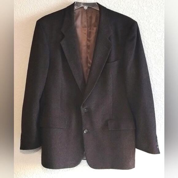Christian Dior Monsieur Vintage 100% Virgin Wool Tweed Blazer Suit Jacket 44 - Picture 1 of 16